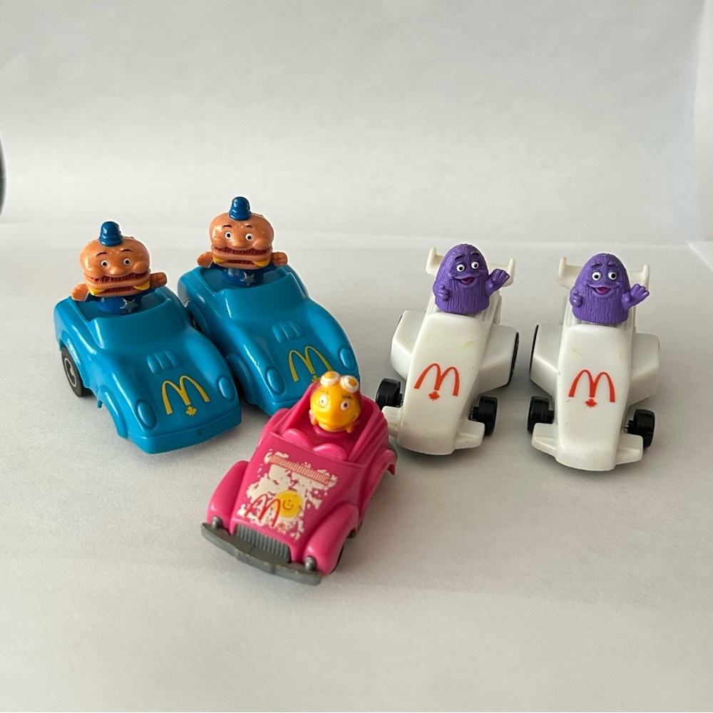 2/$20 🚗 Vintage McDonald’s Happy Meal Toy Lot  Grimace, Officer Big Mac & Birdie